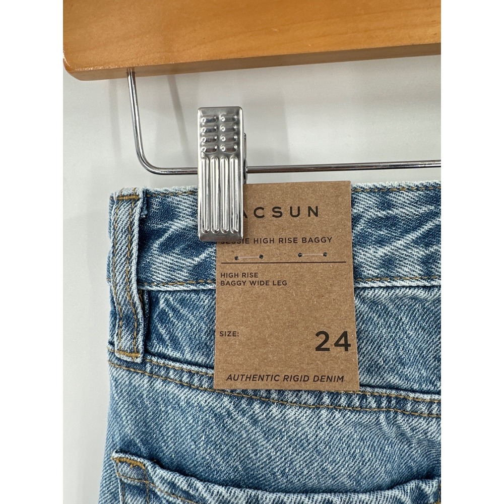 Pacsun Jessie High Rise Baggy Jeans 24 NWT - Picture 6 of 8